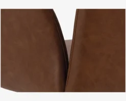 Kontorstol cognac kunstlæder
