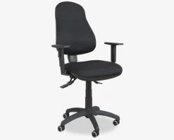 Kontorstol m/Justerbare Armlæn Sort