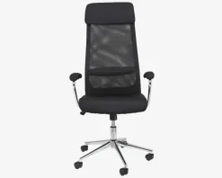 Kontorstol Sort Mesh/Krom Fod