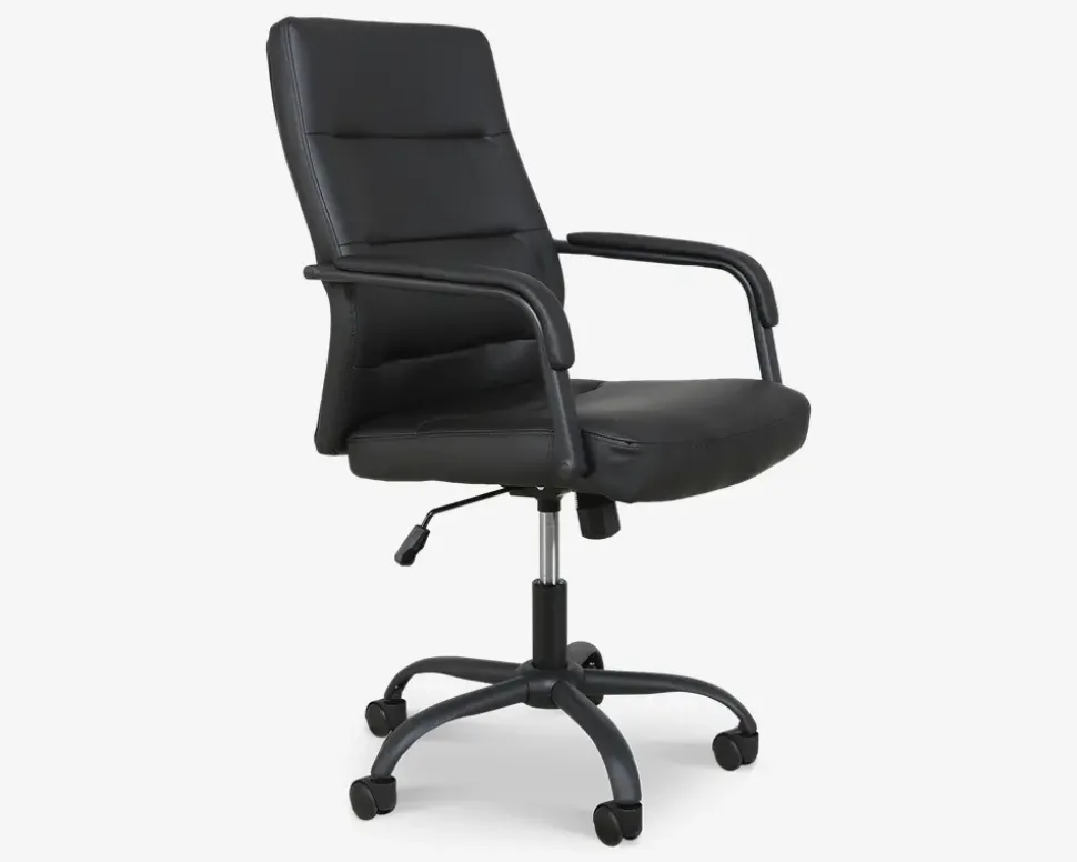 Kontorstol Sort Pu/Sort Fod