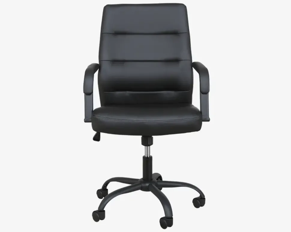 Kontorstol Sort Pu/Sort Fod