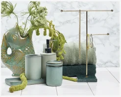 Krukke m. Låg Mint H. 10,5 cm