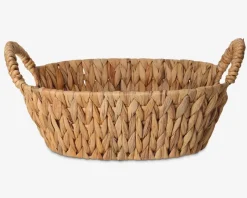 Kurv med håndtag oval 30x25x11 cm