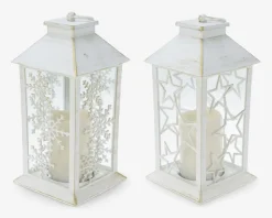 Lanterne LED hvid H.28 cm