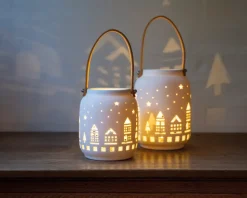 Lanterne LED hvid H.13,2xØ.11,3 cm