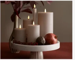 LED Kronelys Stone H.22xØ.2,2cm