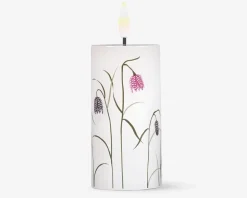 LED lys voks 3 stk. blomster