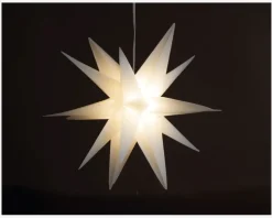 LED Stjerne 3D Hvid Ø.25cm