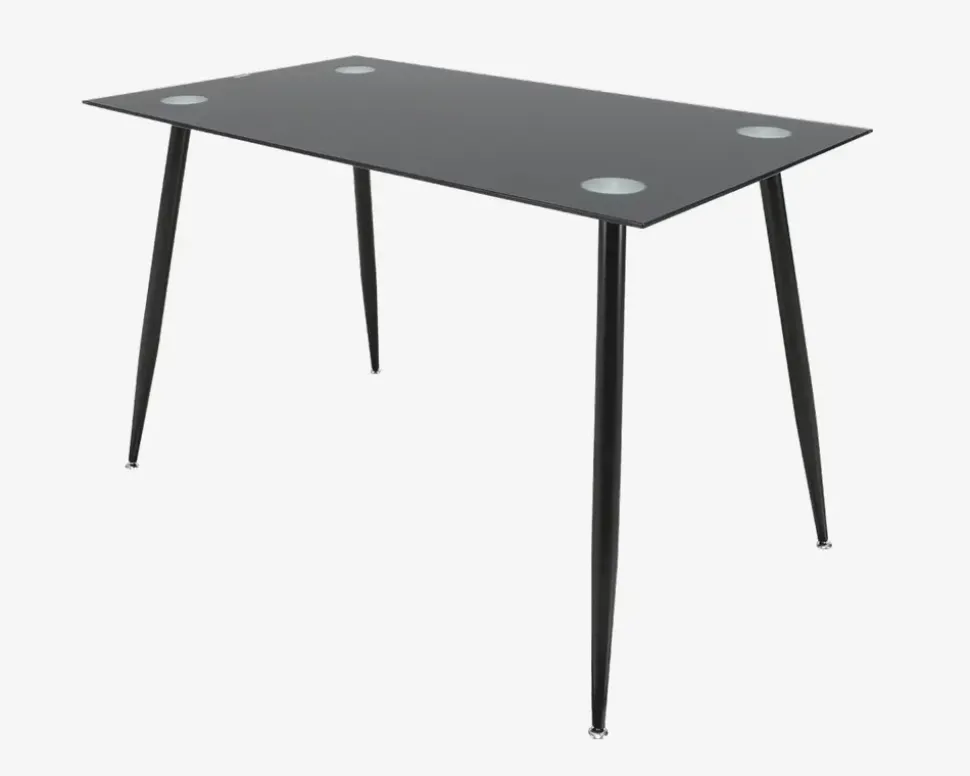 Lille spisebord i sort glas