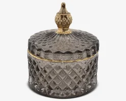 Liva Krukke med låg grå H.10 cm