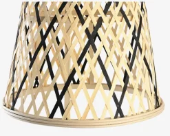 Loftlampe bambus 2 ass farver Ø.30 cm