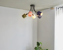 Loftlampe filt vævet H.43,5 cm