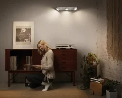 Loftlampe spot Pluto hvid L.49,8 cm