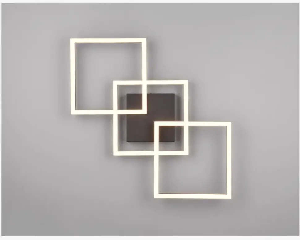 Loftlampe Trail 3 Sort L.52,5 cm