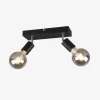 Loftlampe Vannes 2 Sort L.26 cm