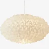 Loftlampe Villo Hvid Chiffon Ø.30 cm