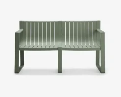 Loungesæt grøn plast 5 dele