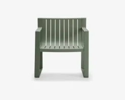 Loungesæt grøn plast 5 dele