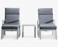 Loungesæt hvidlakeret komplet