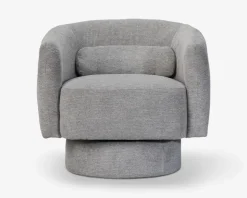 Loungestol m/drejefunktion grå/beige