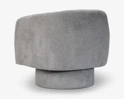 Loungestol m/drejefunktion grå/beige