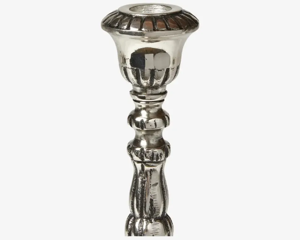 Lysestage Barok Antik H.19cm