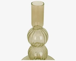 Lysestage Bubbles Mosgrøn H.16 cm