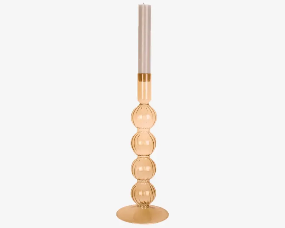 Lysestage Bubbles Sand H.25 cm