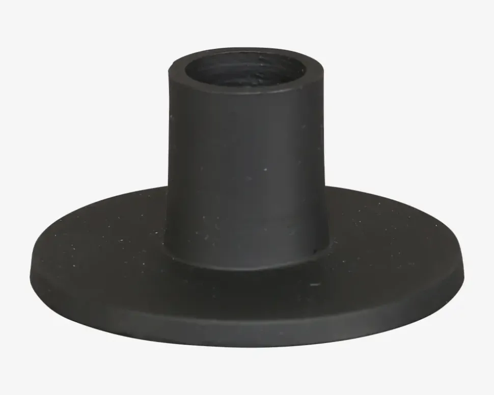 Lysestage Mat Sort H.4 cm