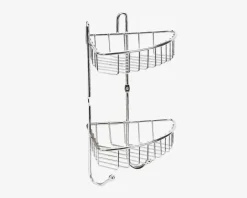 Milano Hjørnehylde Dobbeltkurv Lille