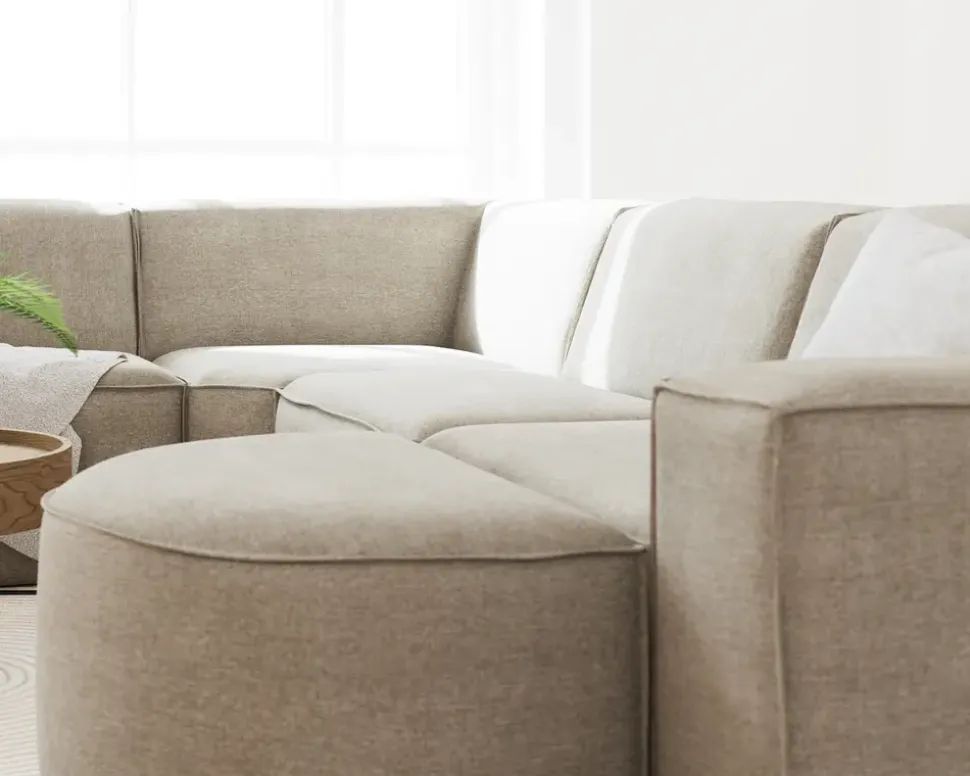 Modul med armlæn til højre Quadrato