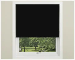 MørkL. Uni m. Kæde 120x175 cm Sort