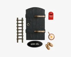 Nissedør Grå 6 dele H.17 cm