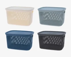 Opbevaringsboks Med Låg Ass H.22 cm