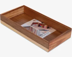Organiserings bakke akacietræ 30x15 cm