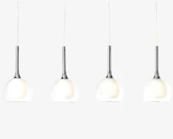 Pendel Hadan 4 Hvid H.120 cm