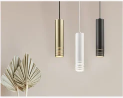 Pendel Tubex Mat Guld H.26 cm