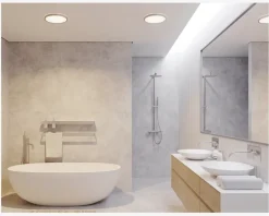 Plafond Oja Krom/Hvid Ø.30 cm