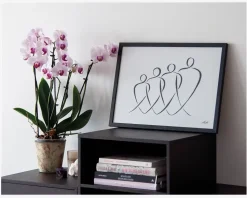 Plakat 50 x 70 cm 4 På Stribe