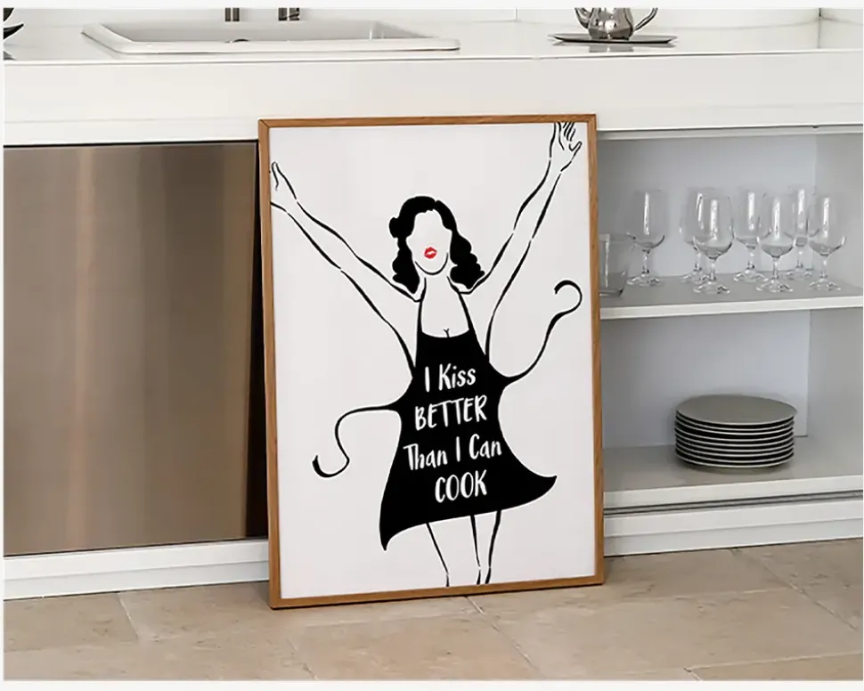 Plakat I Kiss Better Than I Cook