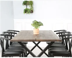 Plankebord Idaho røgfarvet eg 95 x 190 cm