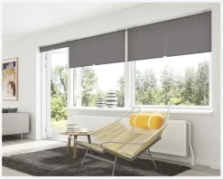 Plisse Gardin Touch 110x160 cm Grå