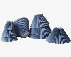 Plisseskærm Blå 23 cm