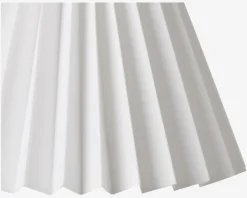 Plisseskærm Hvid 11 cm