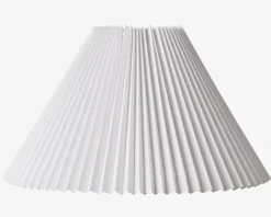 Plisseskærm Hvid 30 cm