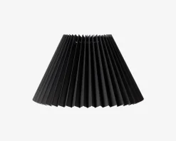 Plisseskærm Sort 17 cm