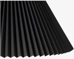 Plisseskærm Sort 25 cm