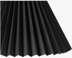 Plisseskærm Sort 15 cm