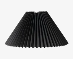 Plisseskærm Sort 23 cm