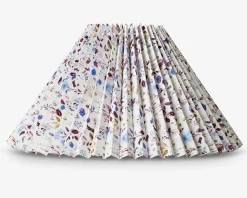 Plisséskærm Blomster Blå 23 cm